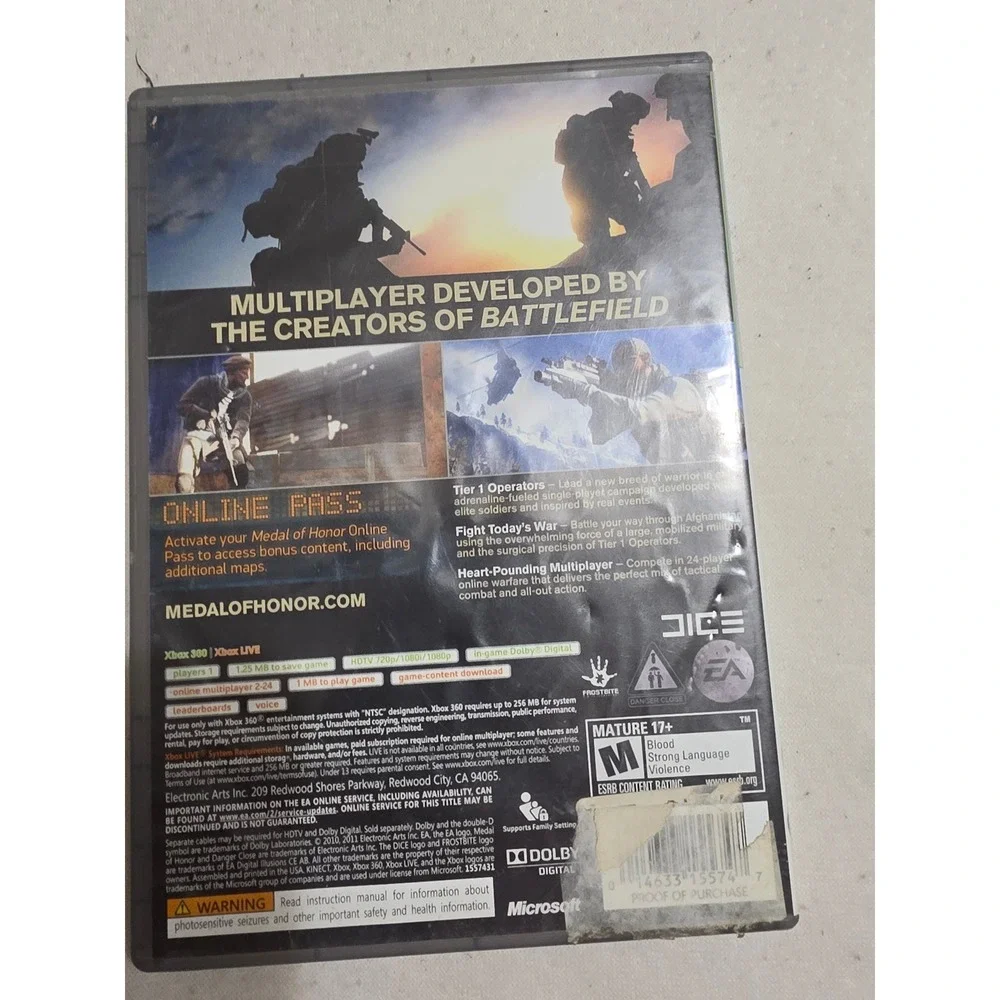 Xbox medal honor